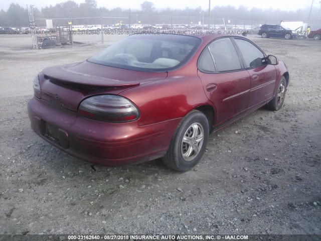 1G2WK52J42F230667 - 2002 PONTIAC GRAND PRIX SE მუქწითელი ფოტო 4