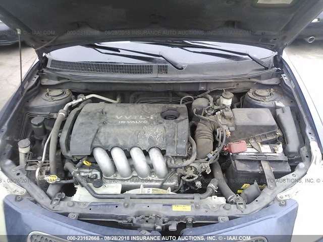 5Y2SN63L05Z450785 - 2005 PONTIAC VIBE GT BLUE photo 10