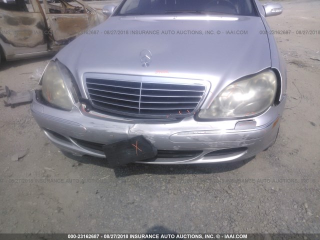 WDBNG70J73A374511 - 2003 MERCEDES-BENZ S 430 SILVER photo 6