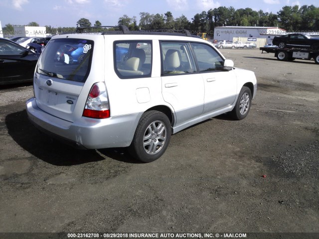 JF1SG676X7H727892 - 2007 SUBARU FORESTER 2.5X LL BEAN WHITE photo 4