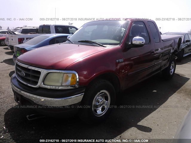 1FTZX17251NB61433 - 2001 FORD F150 RED photo 2