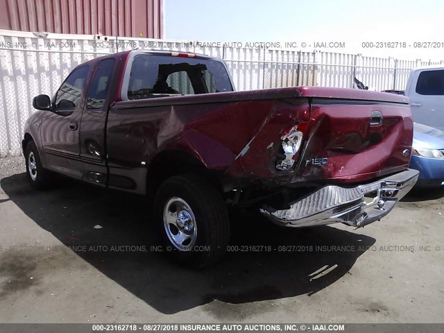 1FTZX17251NB61433 - 2001 FORD F150 RED photo 3