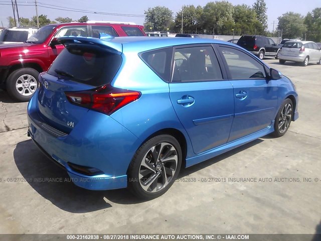 JTNKARJE8HJ547751 - 2017 TOYOTA COROLLA IM BLUE photo 4