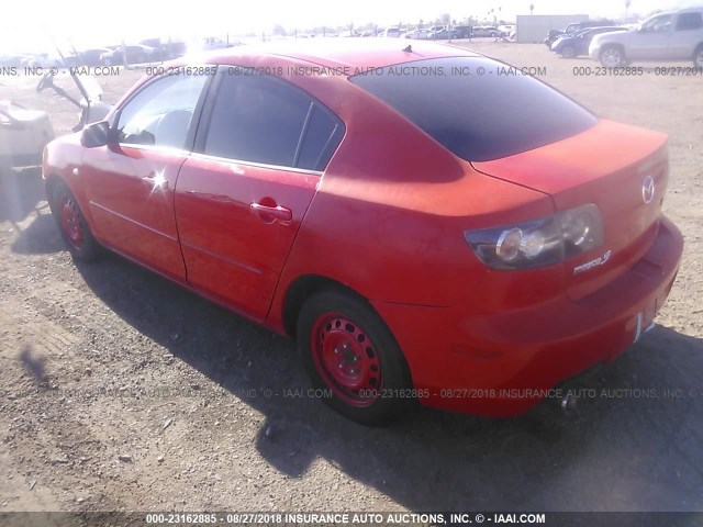 JM1BK12G271645899 - 2007 MAZDA 3 I RED photo 3