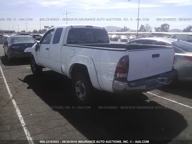 5TETU62N46Z222188 - 2006 TOYOTA TACOMA PRERUNNER ACCESS CAB WHITE photo 3