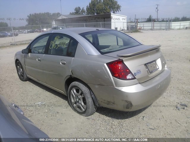 1G8AK52F93Z160305 - 2003 SATURN ION LEVEL 3 GOLD photo 3