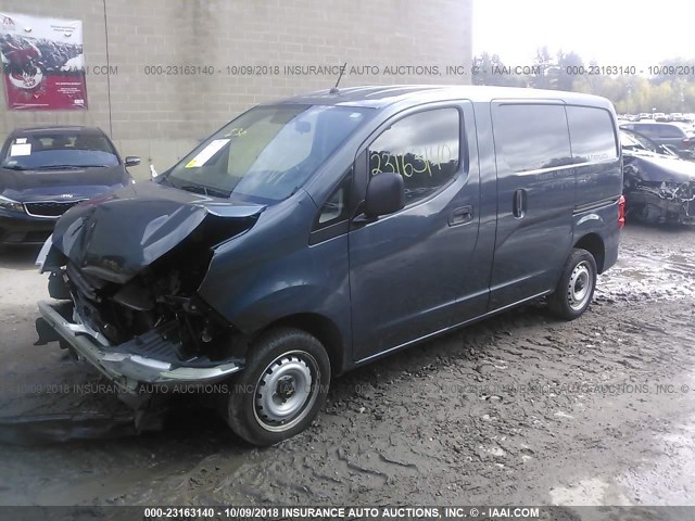 3N63M0YN0FK719586 - 2015 CHEVROLET CITY EXPRESS LS BLUE photo 2