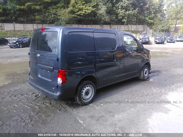 3N63M0YN0FK719586 - 2015 CHEVROLET CITY EXPRESS LS BLUE photo 4