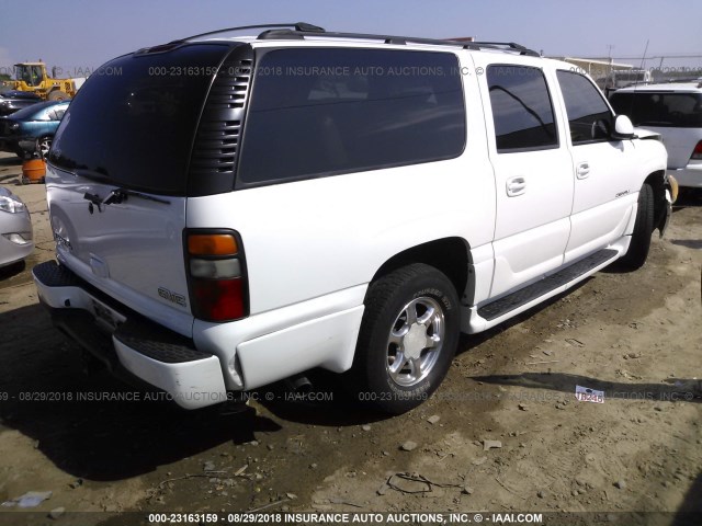 1GKFK66U05J131677 - 2005 GMC YUKON XL DENALI WHITE photo 4