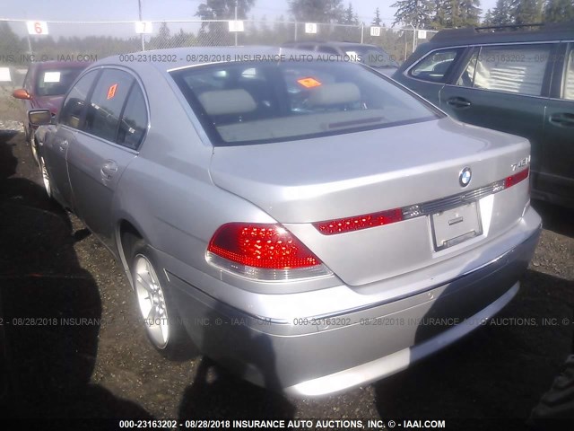 WBAGN63492DR05976 - 2002 BMW 745 LI SILVER photo 3