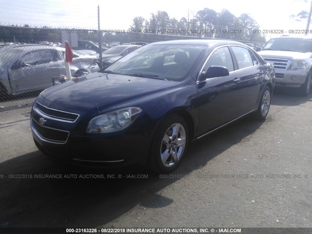 1G1ZC5EB1AF256306 - 2010 CHEVROLET MALIBU 1LT Dark Blue photo 2