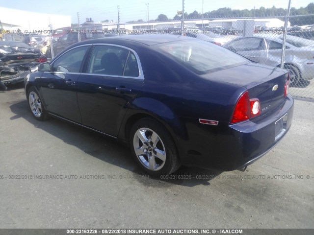 1G1ZC5EB1AF256306 - 2010 CHEVROLET MALIBU 1LT Dark Blue photo 3