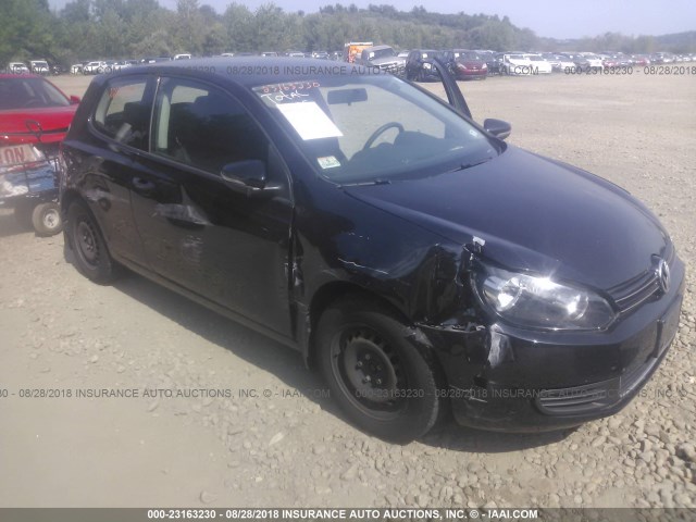 WVWBB7AJ3BW131782 - 2011 VOLKSWAGEN GOLF BLACK photo 1