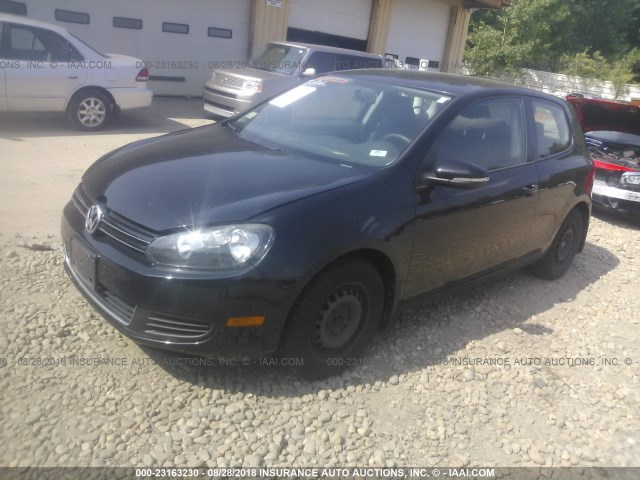 WVWBB7AJ3BW131782 - 2011 VOLKSWAGEN GOLF BLACK photo 2