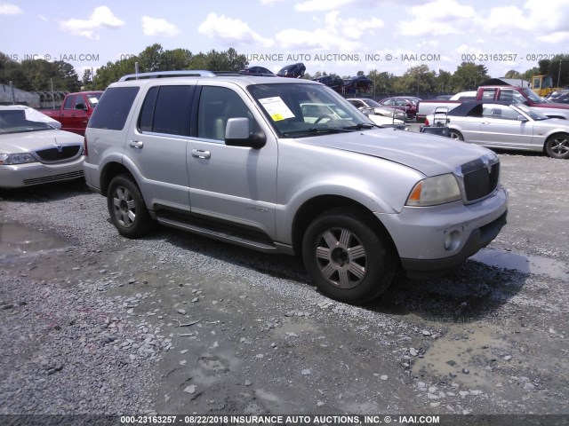 5LMEU88H94ZJ26337 - 2004 LINCOLN AVIATOR SILVER photo 1