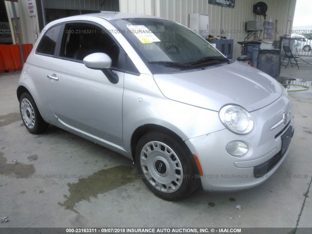 3C3CFFAR7DT554225 - 2013 FIAT 500 POP SILVER photo 1