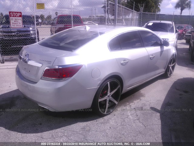 1G4GE5EV9AF131262 - 2010 BUICK LACROSSE CXS SILVER photo 4
