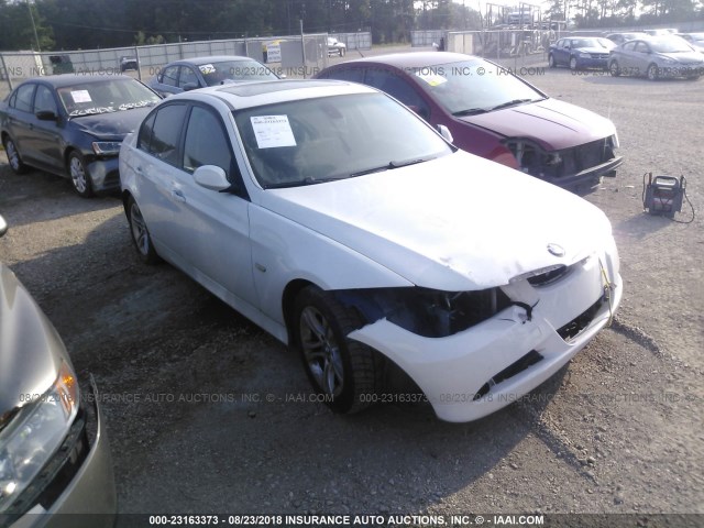 WBAVA37518NL57978 - 2008 BMW 328 I WHITE photo 1