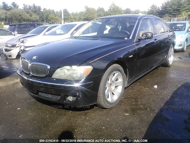 WBAHN83527DT66293 - 2007 BMW 750 BLACK photo 2