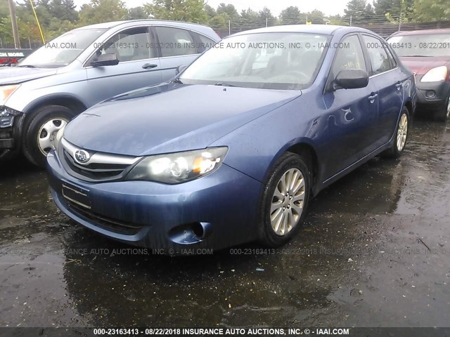 JF1GE6B67BH500025 - 2011 SUBARU IMPREZA 2.5I PREMIUM BLUE photo 2