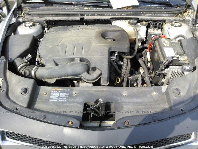 1G1ZC5E1XBF256183 - 2011 CHEVROLET MALIBU 1LT ვერცხლისფერი ფოტო 10