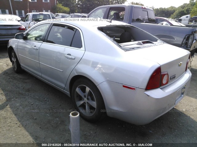 1G1ZC5E1XBF256183 - 2011 CHEVROLET MALIBU 1LT ვერცხლისფერი ფოტო 3