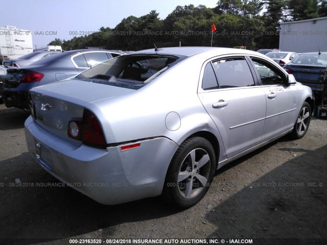 1G1ZC5E1XBF256183 - 2011 CHEVROLET MALIBU 1LT ვერცხლისფერი ფოტო 4