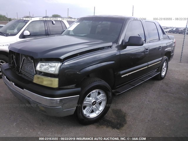 3GNEC12T94G163166 - 2004 CHEVROLET AVALANCHE C1500 BLACK photo 2