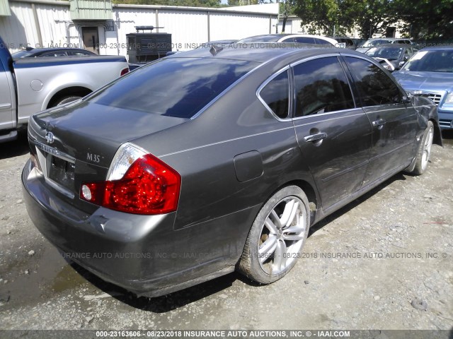 JNKAY01E36M115599 - 2006 INFINITI M35 SPORT GRAY photo 4