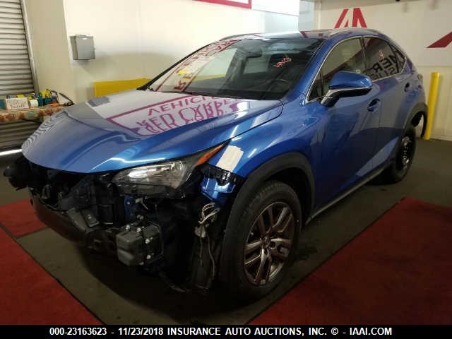 JTJYARBZ0G2033351 - 2016 LEXUS NX 200T/BASE/F SPORT BLUE photo 2