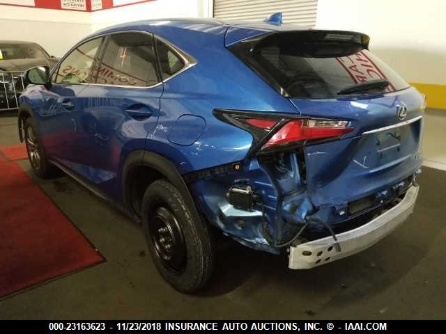 JTJYARBZ0G2033351 - 2016 LEXUS NX 200T/BASE/F SPORT BLUE photo 3