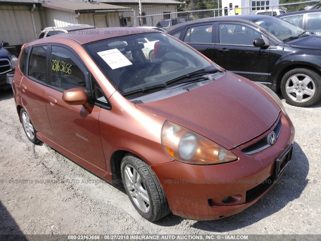 JHMGD37627S068313 - 2007 HONDA FIT S 橙色 照片 1