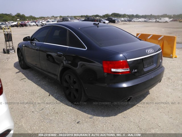 WAUDH74F36N098970 - 2006 AUDI A6 3.2 QUATTRO BLUE photo 3