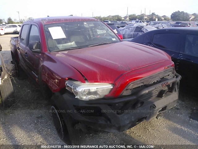 5TFCZ5AN3GX023543 - 2016 TOYOTA TACOMA DBL CAB/SR/SR5/TRD SPT/OR RED photo 1