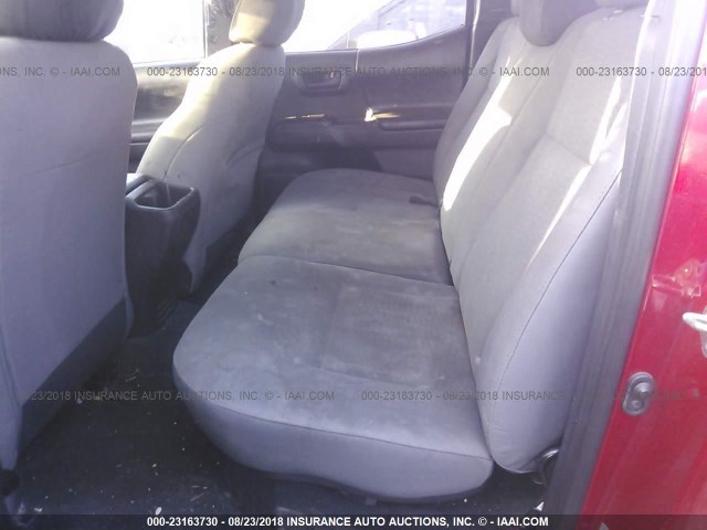 5TFCZ5AN3GX023543 - 2016 TOYOTA TACOMA DBL CAB/SR/SR5/TRD SPT/OR RED photo 8