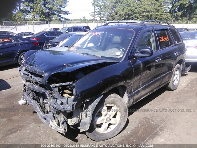 KM8SC73E86U039724 - 2006 HYUNDAI SANTA FE GLS/LIMITED BLACK photo 2