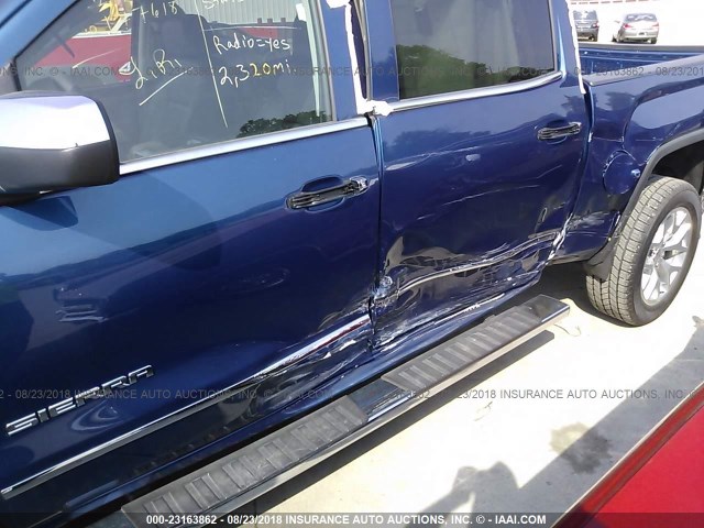 3GTU2NEC3JG177618 - 2018 GMC SIERRA K1500 SLT BLUE photo 6