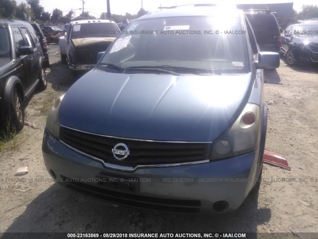 5N1BV28U88N111922 - 2008 NISSAN QUEST S/SE/SL BLUE photo 6