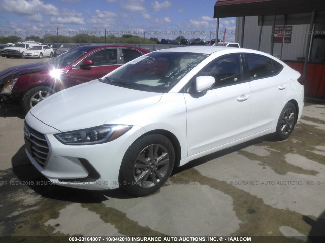 5NPD84LF1JH265239 - 2018 HYUNDAI ELANTRA SEL/VALUE/LIMITED WHITE photo 2