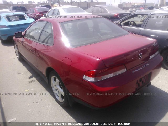 JHMBB6145WC001528 - 1998 HONDA PRELUDE RED photo 3