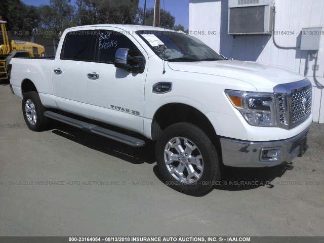 1N6BA1F48GN504747 - 2016 NISSAN TITAN XD SL/PRO-4X/PLAT RESERVE WHITE photo 1