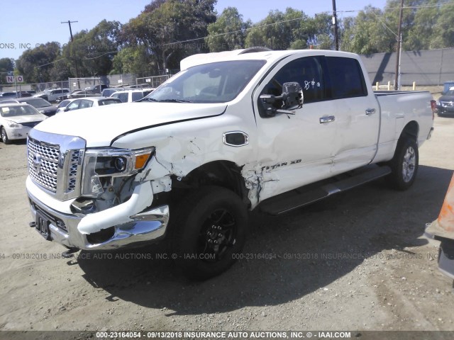 1N6BA1F48GN504747 - 2016 NISSAN TITAN XD SL/PRO-4X/PLAT RESERVE WHITE photo 2