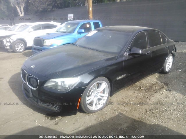 WBAKB8C59BC851768 - 2011 BMW 750 LI BLACK photo 2