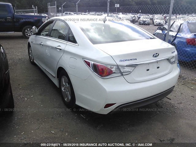 KMHEC4A44BA008150 - 2011 HYUNDAI SONATA HYBRID WHITE photo 3