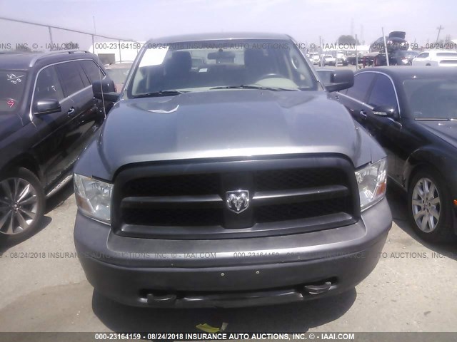 1C6RD7FP7CS272697 - 2012 DODGE RAM 1500 ST GRAY photo 6