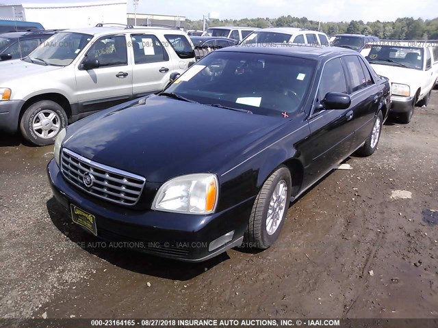 1G6KE54YX4U117996 - 2004 CADILLAC DEVILLE DHS BLACK photo 2