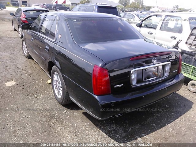 1G6KE54YX4U117996 - 2004 CADILLAC DEVILLE DHS BLACK photo 3