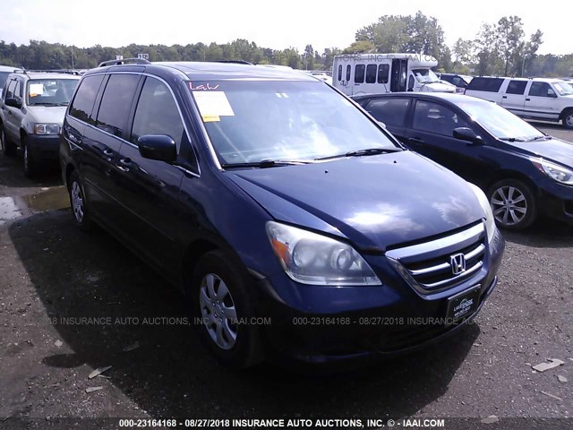 5FNRL38687B094679 - 2007 HONDA ODYSSEY EXL BLUE photo 1