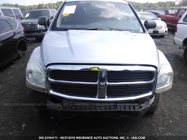 1D4HB48N54F103537 - 2004 DODGE DURANGO SLT SILVER photo 6