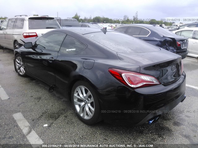 KMHHT6KD8DU082065 - 2013 HYUNDAI GENESIS COUPE 2.0T BLACK photo 3